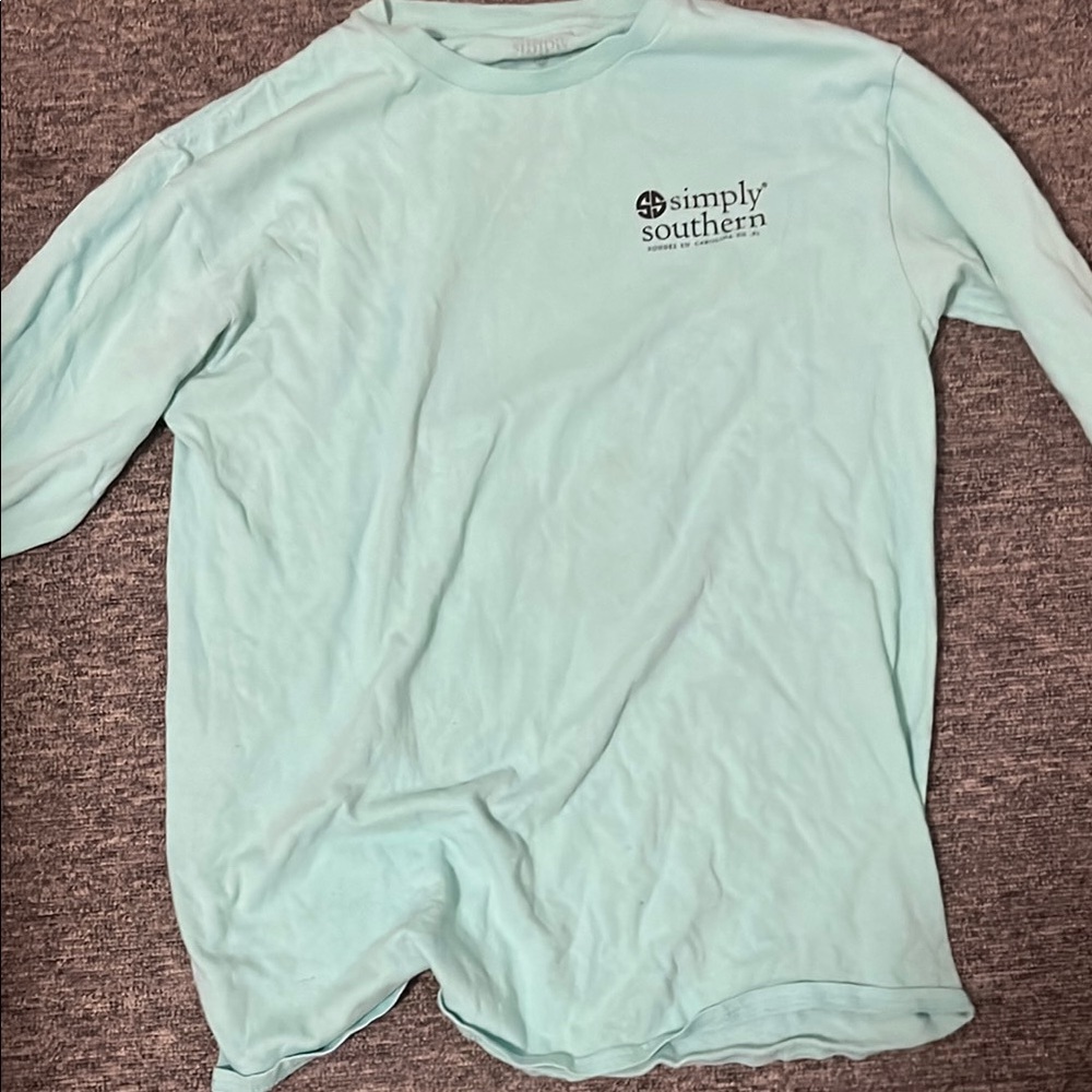 Simply Southern Light Blue Long Sleeve Shirt